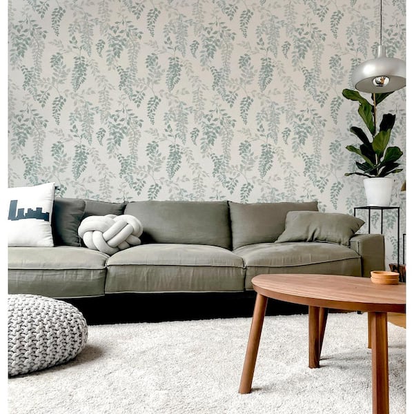 One of our new Teal / Lime Green - 408207 - Retro Leaf - Motif - Arthouse  Wallpaper By Opera on Wallcoverings-shop.com