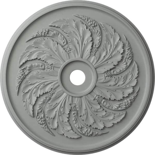 Ekena Millwork 42-1/8" x 1-7/8" Sellek Urethane Ceiling Medallion (Fits Canopies up to 9"), Primed White