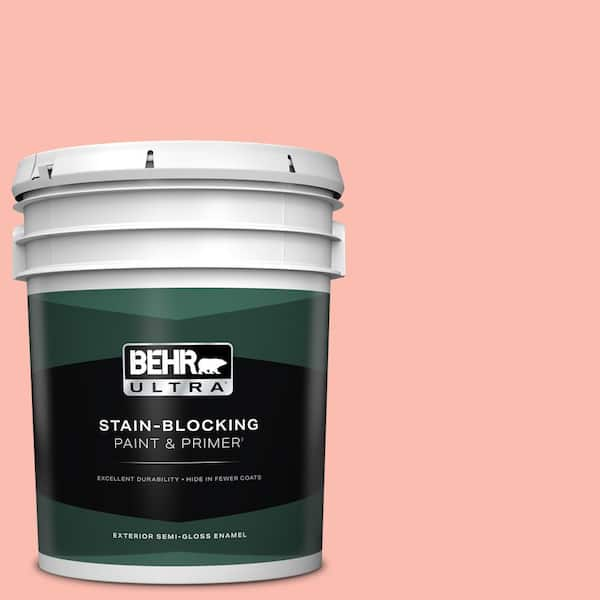 BEHR ULTRA 5 gal. #190C-3 Sweet Nectar Semi-Gloss Enamel Exterior Paint & Primer