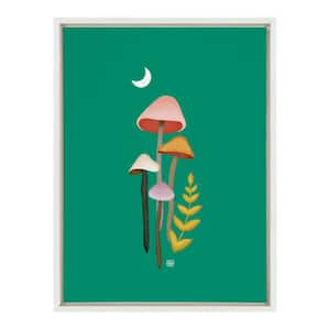 "Sylvie Tye Dye Fungi" by Erika Wynn 1-Piece Framed Canvas Food Art Print 24.00 in. x 18.00 in.