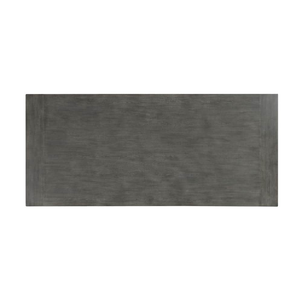 Gray Wood Counter Height Dining Set with Upholstered Chairs