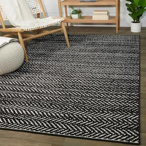 Tessin Charcoal 5 ft. x 7 ft. Contemporary Area Rug