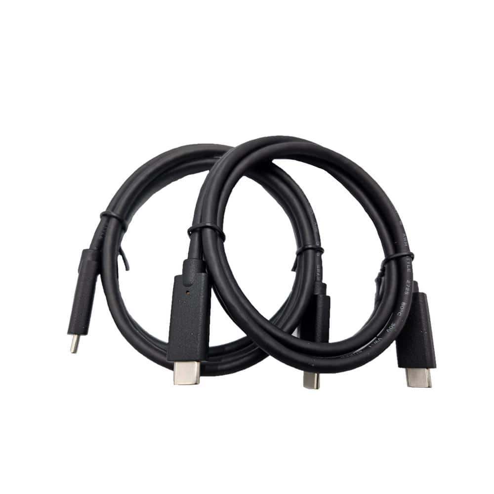 Lighed metodologi Strømcelle Micro Connectors, Inc 2 m 6.5 ft. USB 3.1 USB-C M/M Cable with Built-in  E-Marker (2-Pack) E07-316CMM2M-2P - The Home Depot