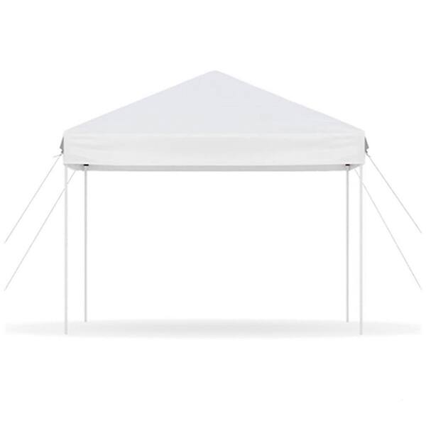 10 ft. x 10 ft. Instant Pop Up Canopy Tent Sun Shelter in White with Adjustable Height & Portable Bag