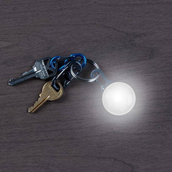 Nite Ize SpotLit LED Carabiner Light White Mini Keychain Collar Safety 4-Pack