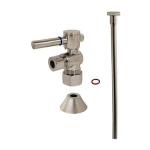 Trimscape Lever 1-Handle Toilet Trim Kit with Supply Line and Flange in Brushed Nickel