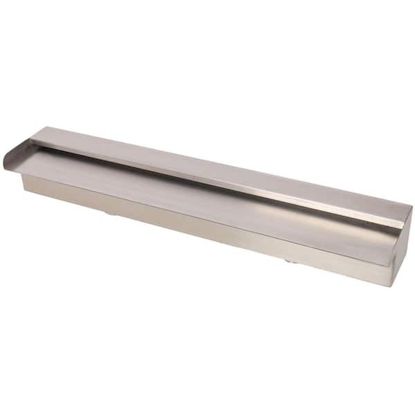 35.4 in. Stainless Steel Pool Fountain, Waterfall Fountain for Outdoor Garden Pond