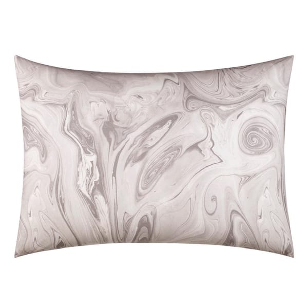 Unbranded Marbled 1-Piece Grey Cotton Standard Sham