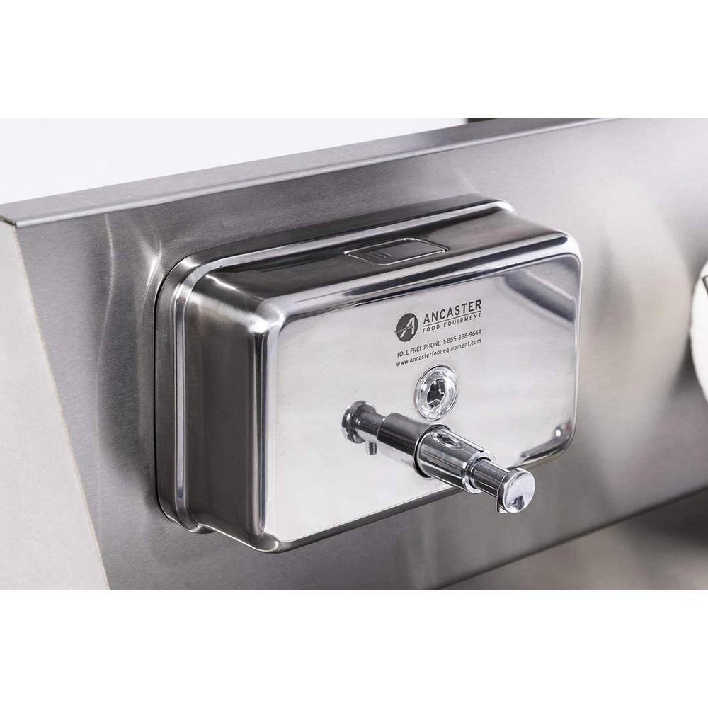 32'' Stainless Steel Freestanding Triple Basin Utility Sink