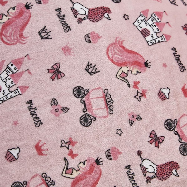 Loungie Princess Pink Bean Bag Covers Microfiber 55 in. x 35 in.