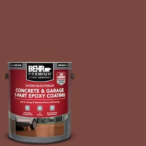 1 gal. #S150-7 Fire Roasted Self-Priming 1-Part Epoxy Satin Interior/Exterior Concrete and Garage Floor Paint