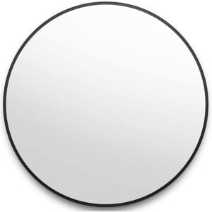 32 in. W x 32 in. H Round Metal Framed Wall Bathroom Vanity Mirror in Black Framed