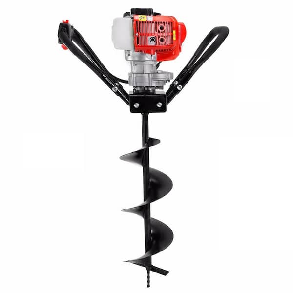XtremepowerUS 43 CC 1-Man Post Hole Auger Digger with 8 in. Bit