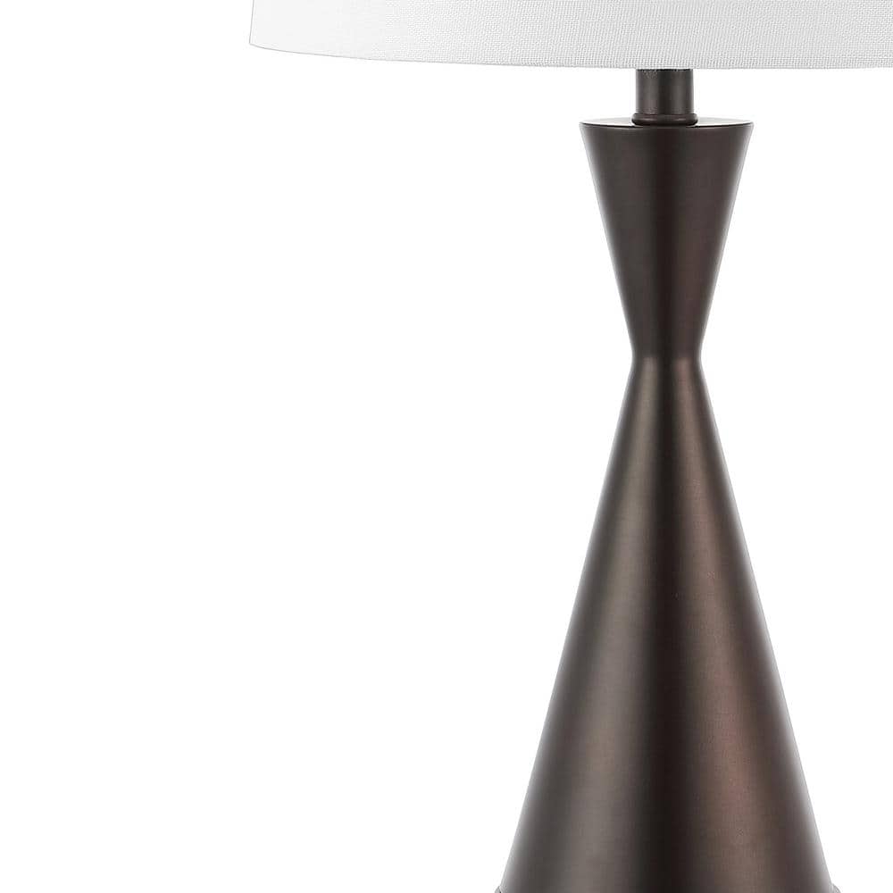 Colton 26" Oil Rubbed Bronze Iron LED Table Lamp Set with USB Charging Port