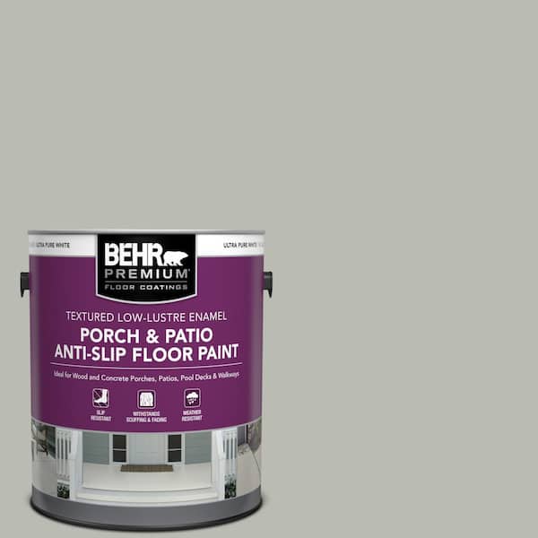 BEHR PREMIUM 1 gal. #N380-3 Weathered Moss Textured Low-Lustre Enamel Interior/Exterior Porch and Patio Anti-Slip Floor Paint