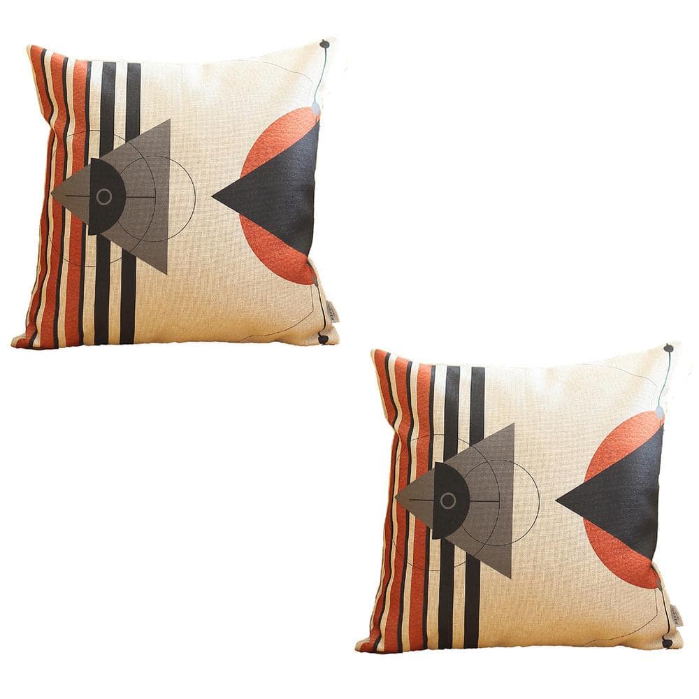Boho-Chic Euro Abstract Geometric Polyester Throw Pillow Covers