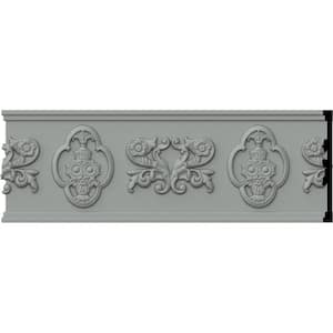 SAMPLE - 3/4 in. x 12 in. x 7-7/8 in. Polyurethane Lisbon Chair Rail Moulding