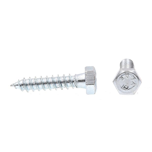 100-Pack Prime-Line 9055707 Hex Lag Screws X 3 in. 5/16 in A307 Grade A Zinc Plated Steel 