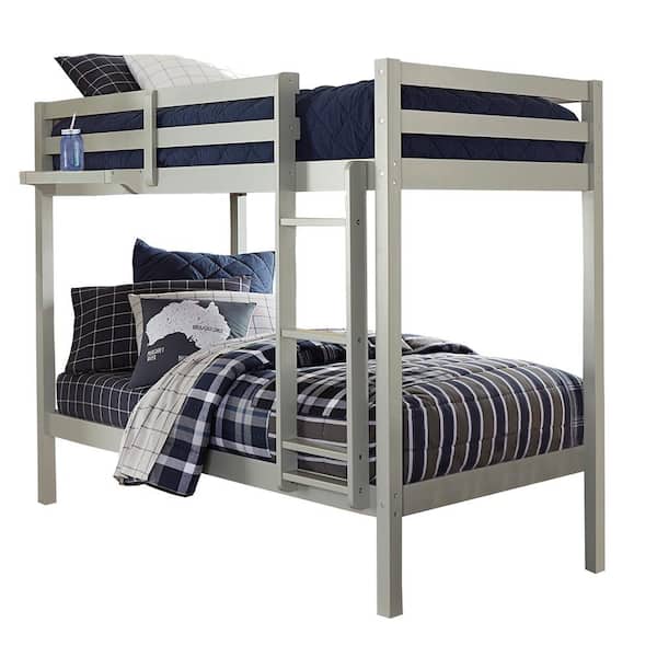 Caspian Gray Twin Bunk Bed