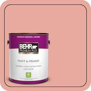 1 gal. #M170-4 Passion Fruit Punch Eggshell Enamel Low Odor Interior Paint & Primer
