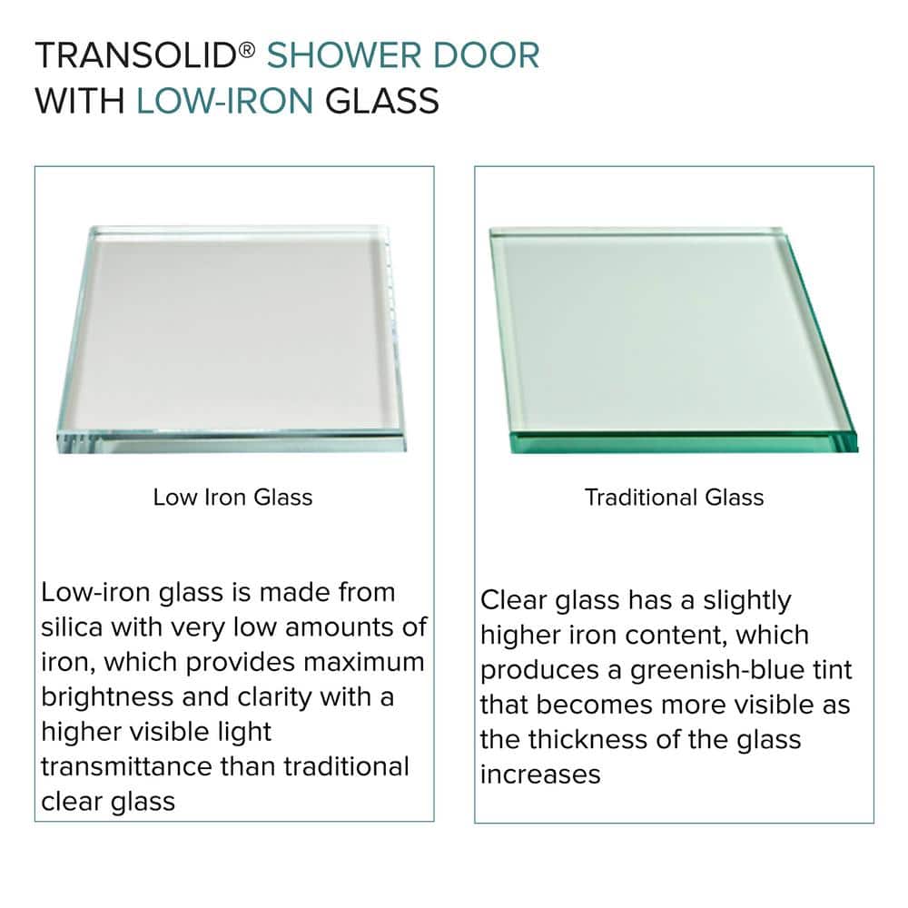 Brooklyn 60" Gold Frameless Double Sliding Shower Door with Clear Glass