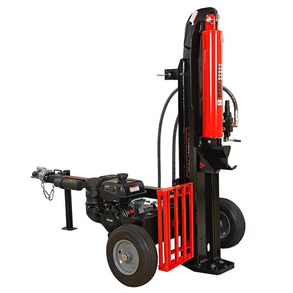 XtremepowerUS 25 Ton 196 cc Horizontal Vertical Gas Hydraulic Log Splitter Gas SH265 with Auto Return 65068 H