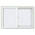 JELD-WEN 35.5 in. x 23.5 in. V-4500 Series White Vinyl Right-Handed ...