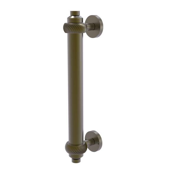Allied Brass 8 in. Center-to-Center Door Pull with Twisted Aents in Antique Brass