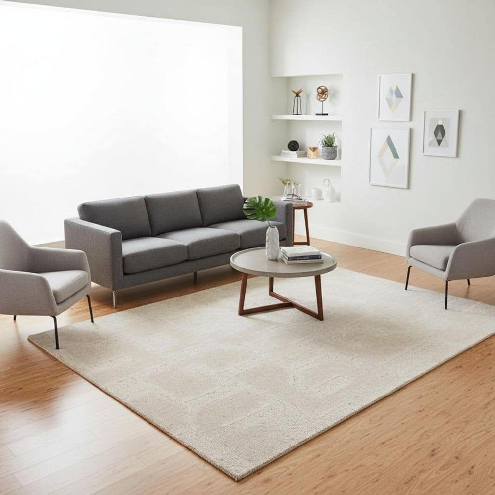 5' X 8' Cream And Ivory Geometric Area Rug price history on PriceWatchPro