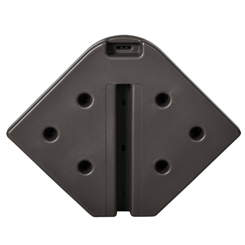 Brown HDPE 4-Piece Cantilever Patio Umbrella Base Weights