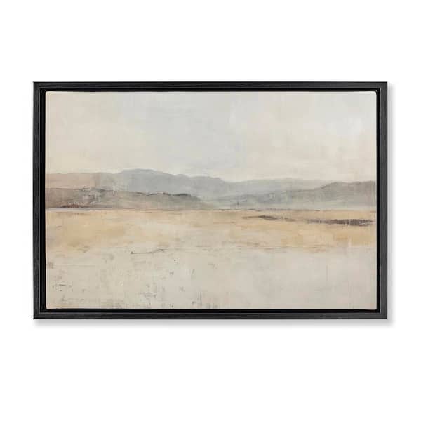 Stupell Industries Minimal Desert Horizon by LSR Design Studio Black Floater Frame Nature Graphic Art Print 17 in. x 25 in.