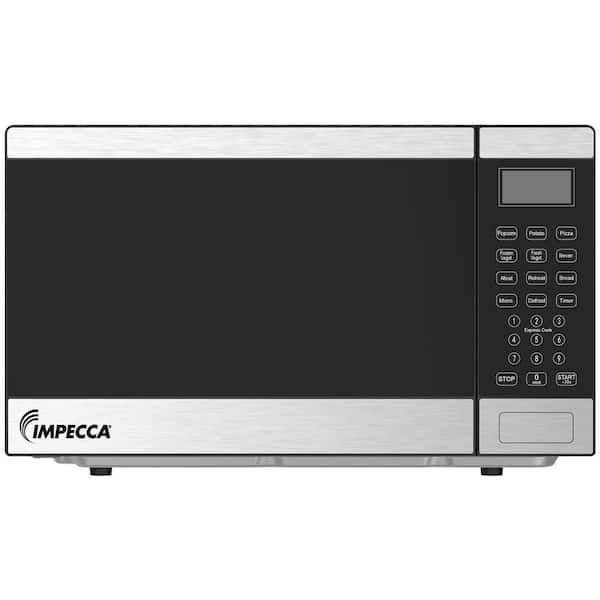 0.9 cu. ft. 18 in. W Countertop Microwave Oven, 900W, 10 Auto Menus Preset, Defrost, LED Display-Stainless Steel