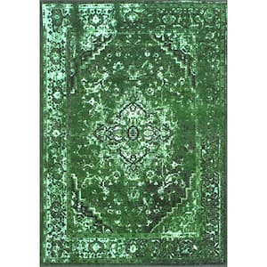 Reiko Vintage Persian Green 8 ft. Indoor Square Rug