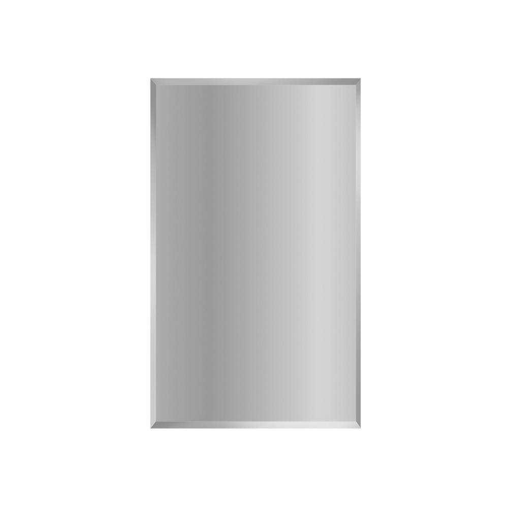15 in. W x 26 in. H Rectangular Aluminum Medicine with Mirror