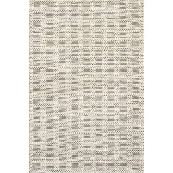 nuLOOM Rubina Ivory 10 ft. x 14 ft. Casual Geometric Jute Area Rug
