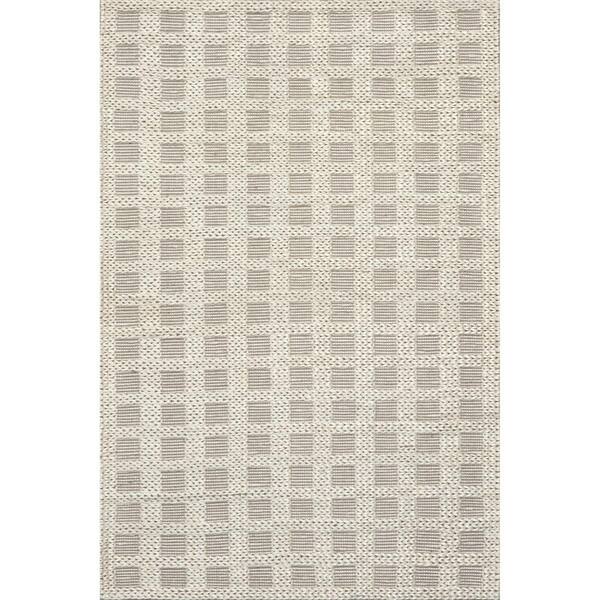 nuLOOM Rubina Casual Geometric Jute Ivory 4 ft. x 6 ft. Area Rug