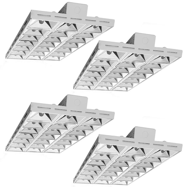 Strong Illumination 2FT LED High Bay Shop Light, 200W 28000LM 5000K for Warehouse Workshop Garage AC100-277V-4Pack