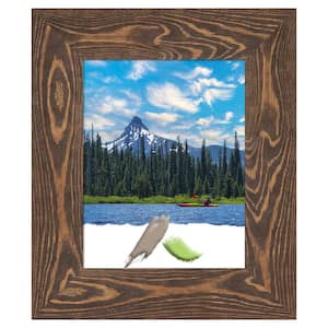 Bridge Brown Wood Picture Frame Opening Size 11 x 14 in.