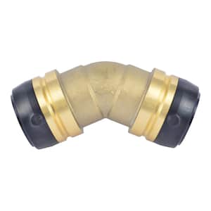 1-1/4 in. Push-to Connect Brass 45-Degree Elbow Fitting