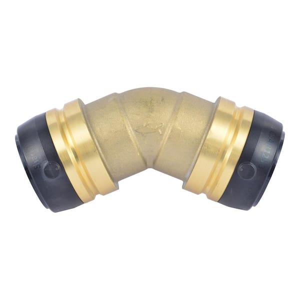 SharkBite 1-1/4 in. Push-to Connect Brass 45-Degree Elbow Fitting