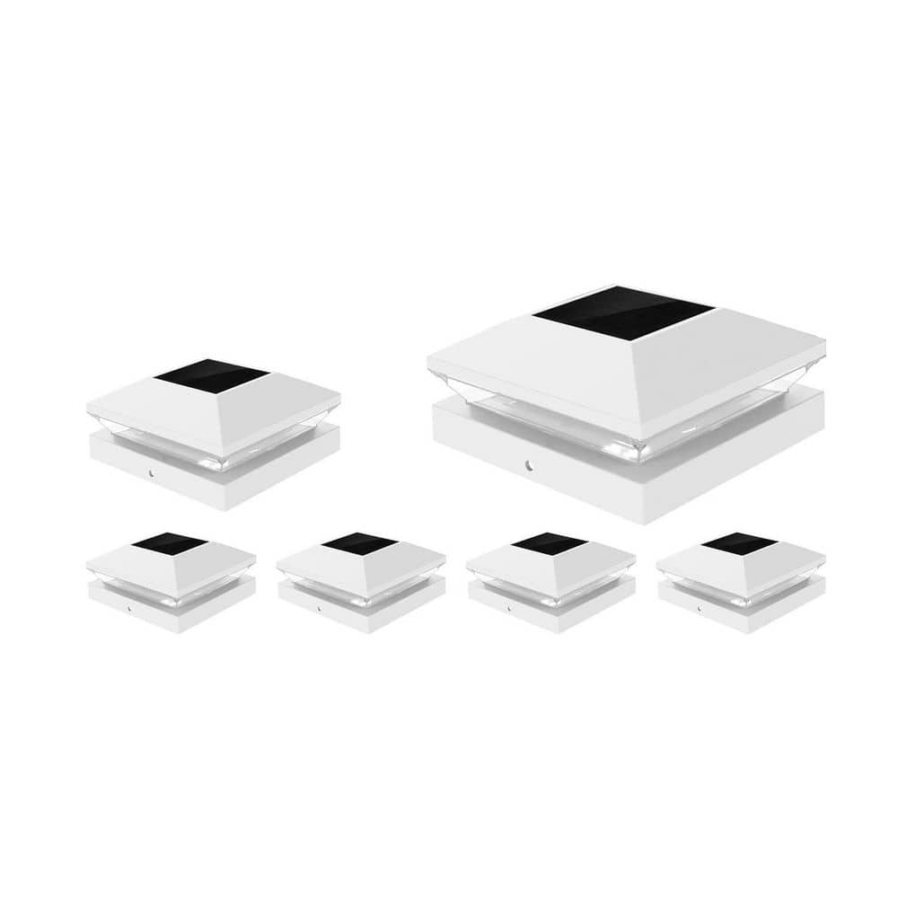 6 Pack Waterproof PC Plastic Solar Post Cap Lights for Wooden and Vinyl Posts with 2 Modes for Garden Patio Mailbox price history on PriceWatchPro