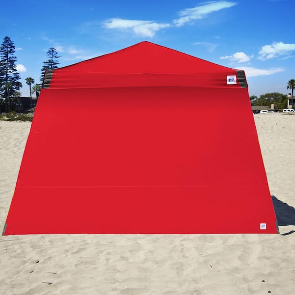 12 ft. Red Sidewall, Zipper-Free, Fits E-Z UP 12 ft. X 12 ft. Angle Leg Shelter (Not Included)