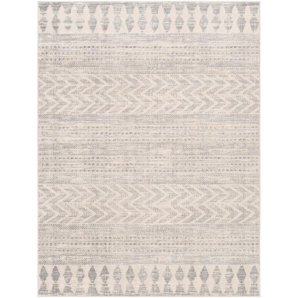 Livabliss Haruhi Taupe 6 ft. 7 in. x 9 ft. Area Rug