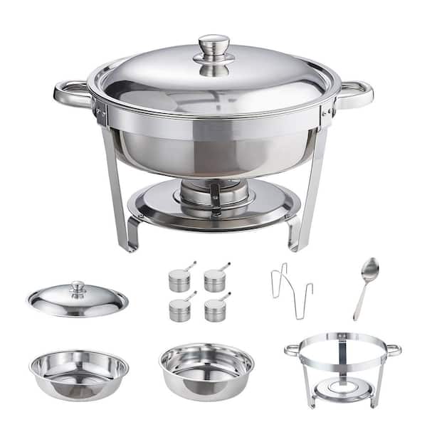 SVOPES Chafing Dish Buffet Set 6 qt. Stainless Steel Chafer, Chafing Dishes with Stainless Steel Handle