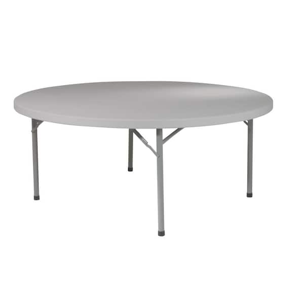 71 in. Round Resin Multi Purpose Table