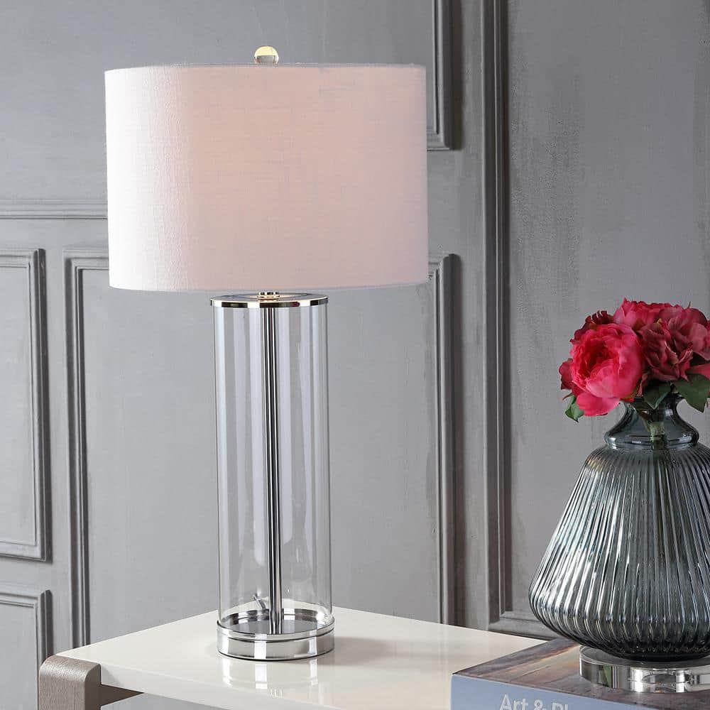 Hannah Chrome Crystal Table Lamp