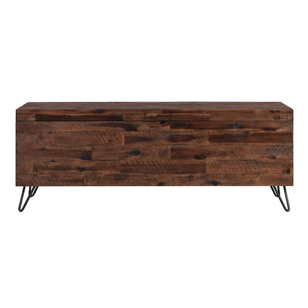 Crawford & Burke Raymond 41 in. Natural Wood Trunk End Table