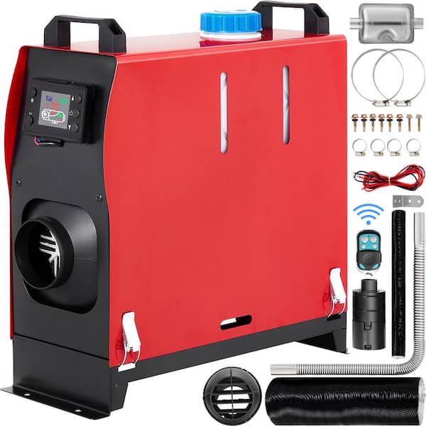 Diesel Heater 8KW Air Space Heater 27304 BTUs Muffler with LCD Thermostat Monitor Remote Control for Car Truck Motor