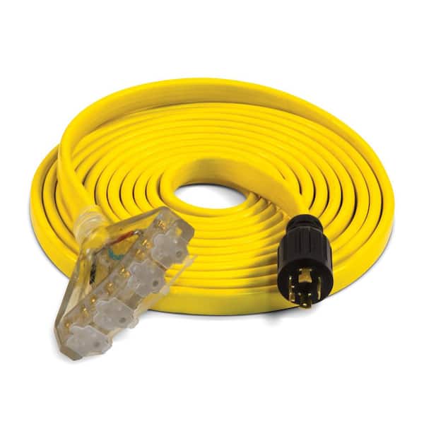 Champion Power Equipment 25 fts. 30 Amp 125/250-Volt Fan-Style Flat Generator Extension Cord