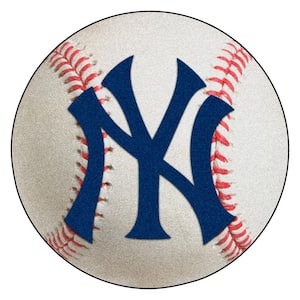 MLB New York Yankees Photorealistic 27 in. Round Baseball Mat